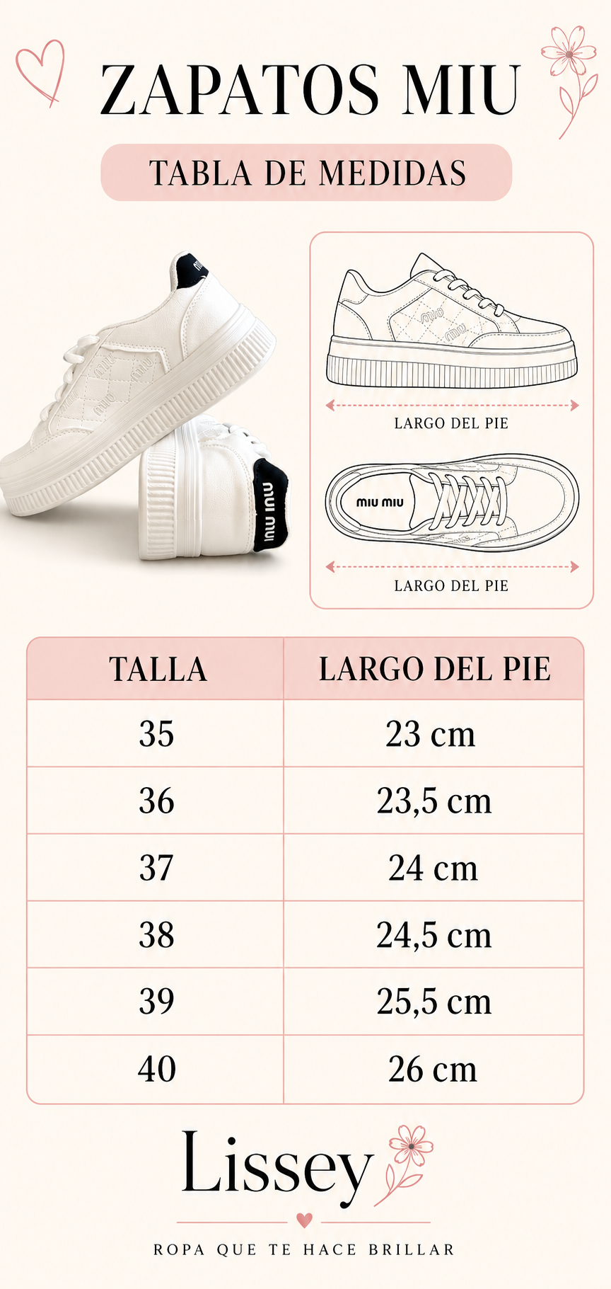 ZAPATOS MIU BLANCO CON NEGRO