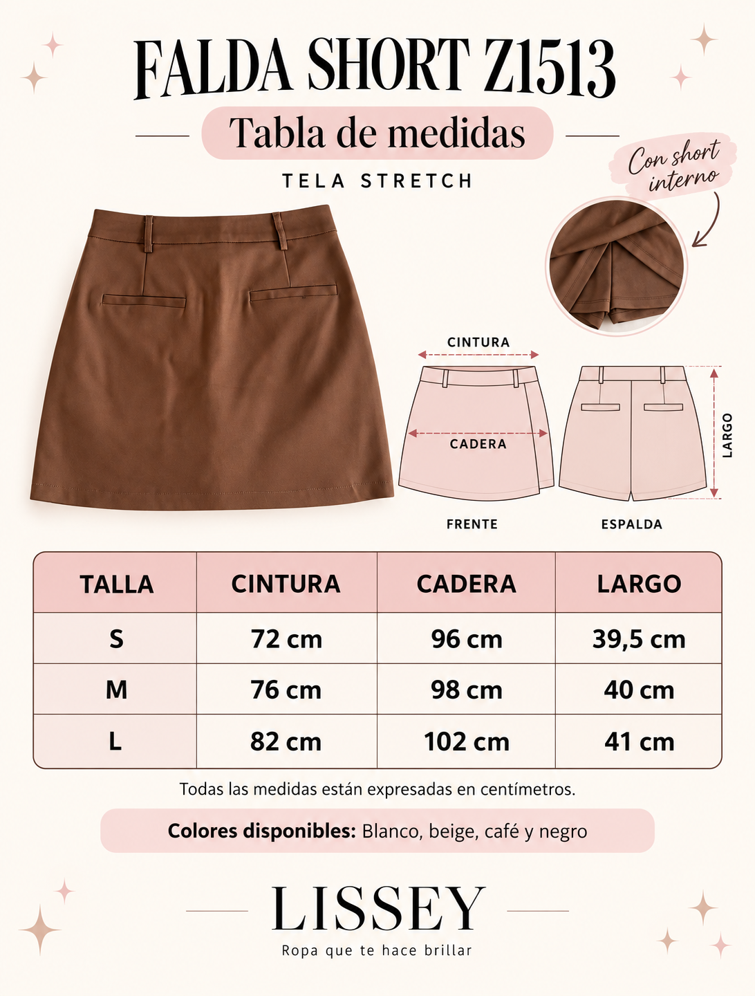 FALDA SHORT Z1513