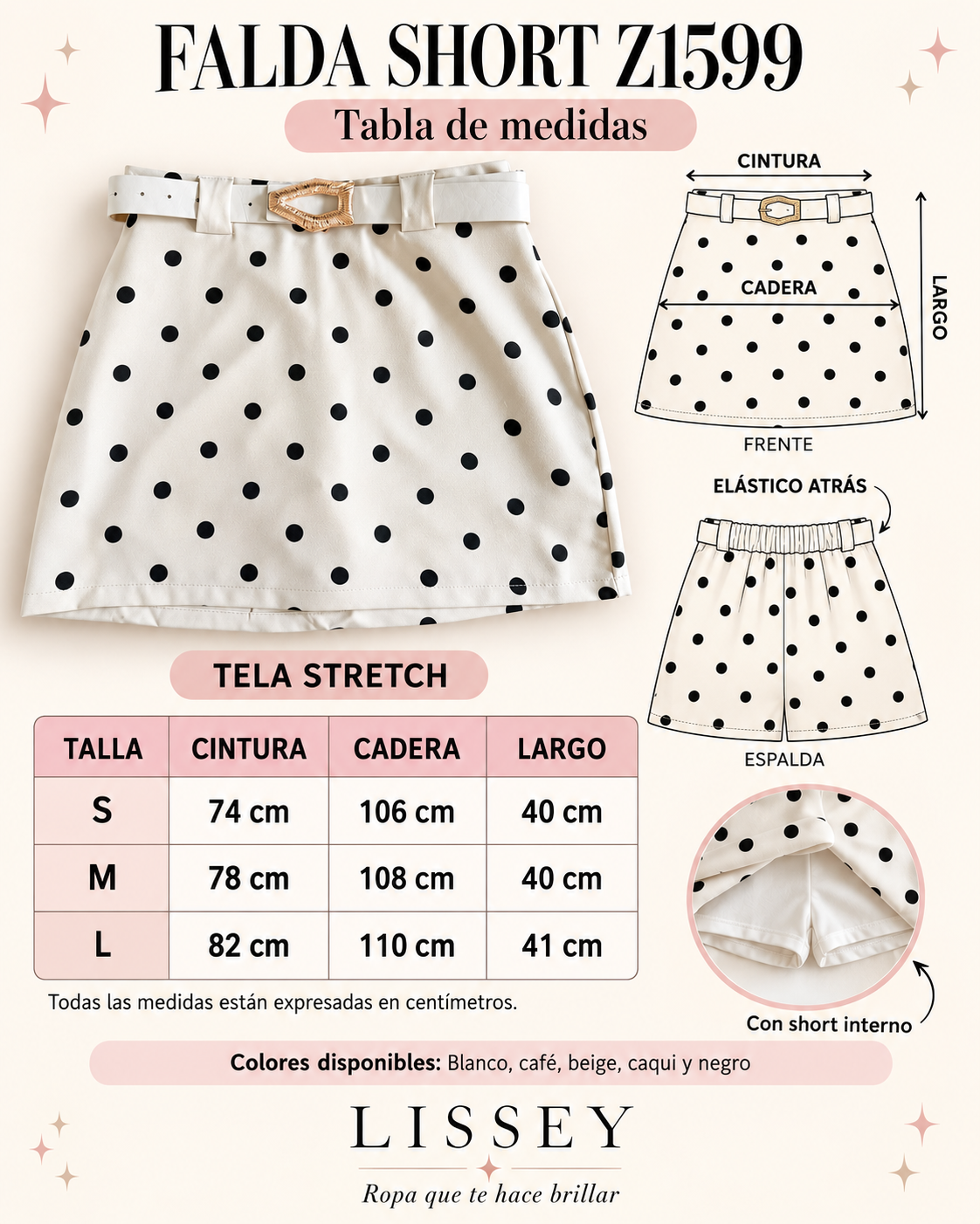 FALDA SHORT Z1599