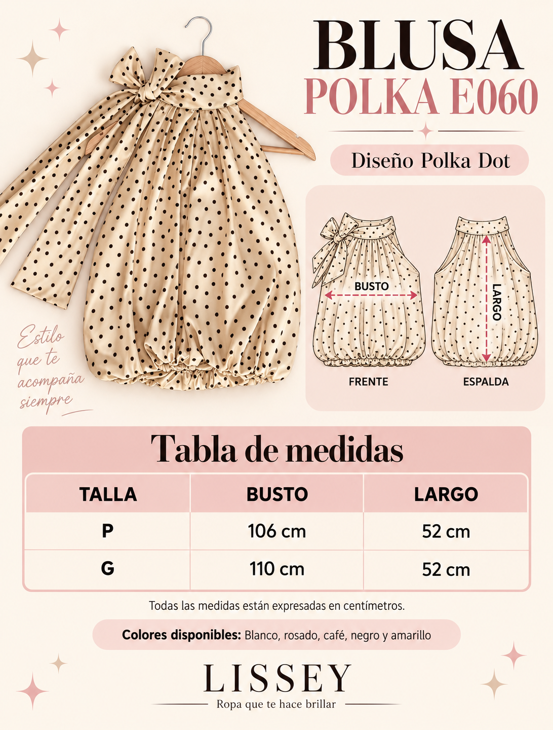 BLUSA POLKA E060
