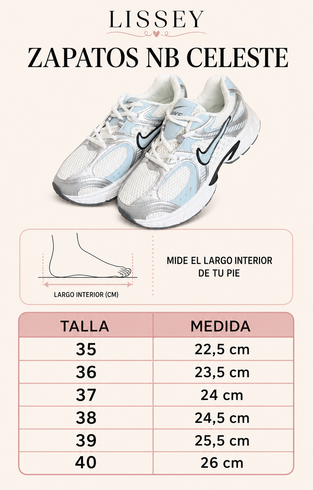 ZAPATOS NB CELESTE