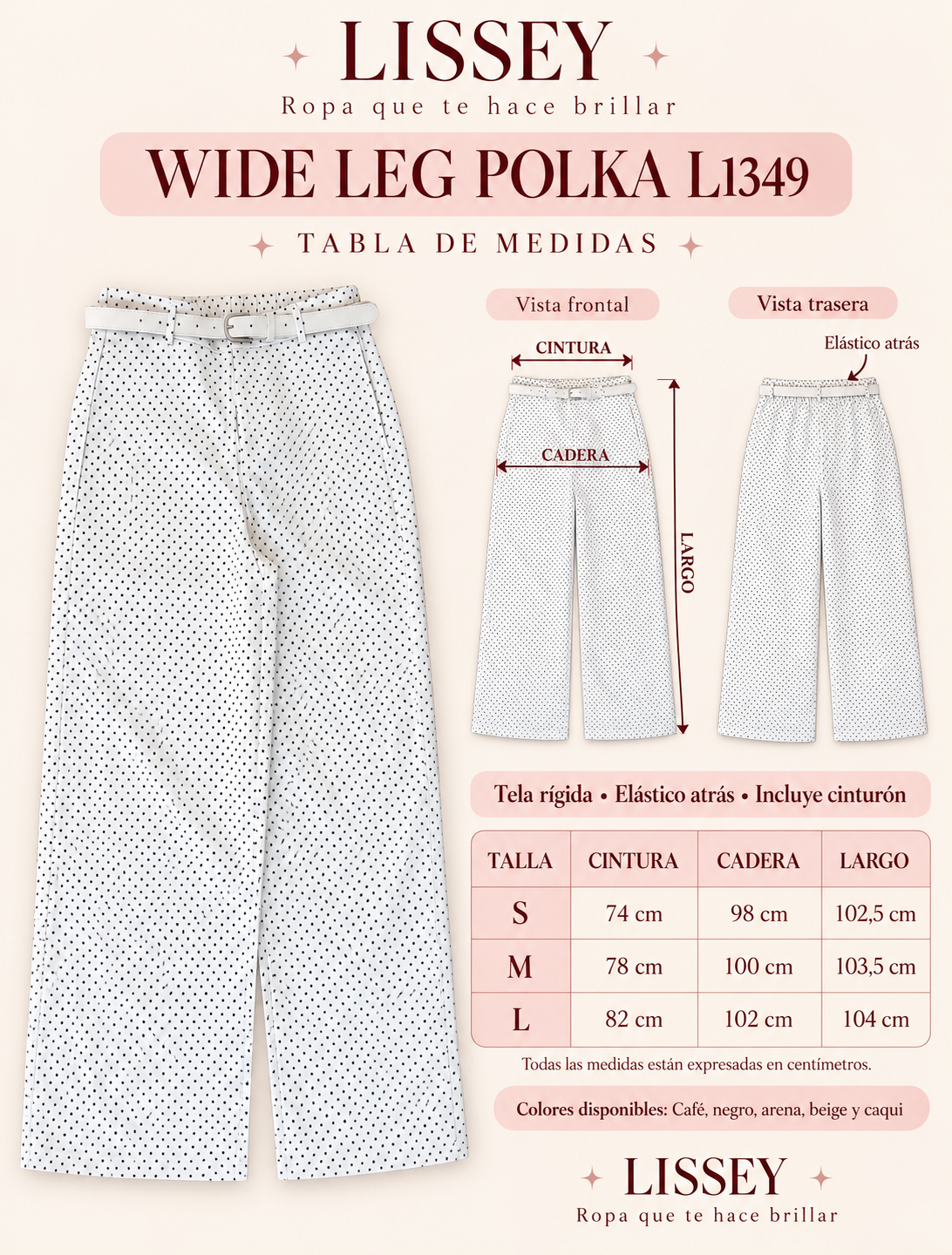 WIDE LEG POLKA L1349