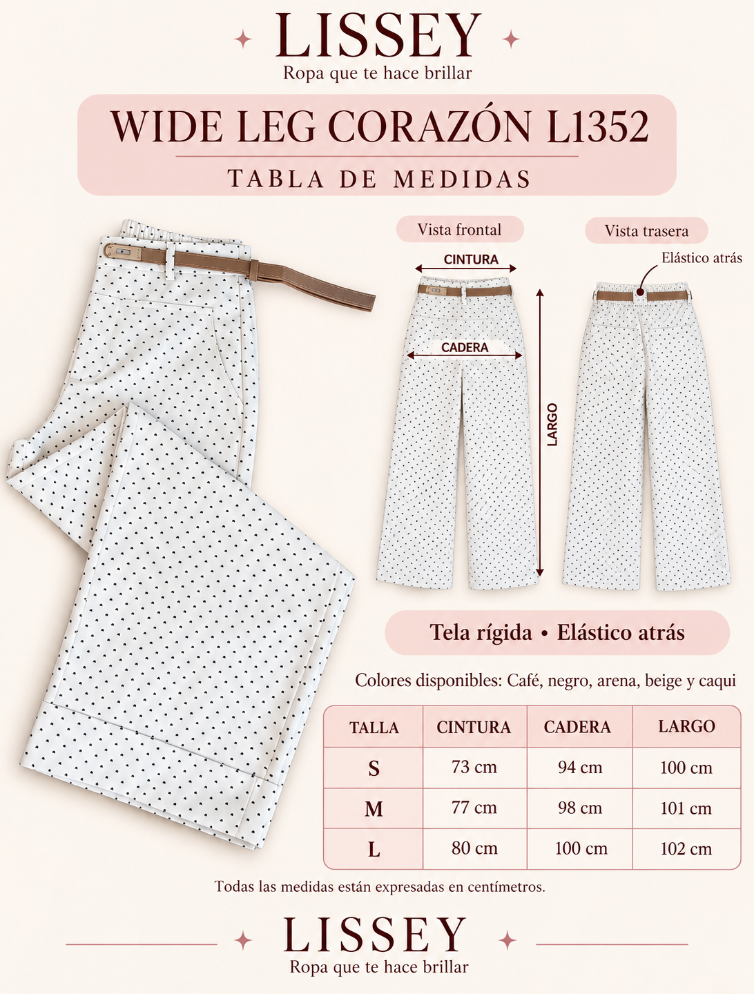 WIDE LEG CORAZÓN L1352