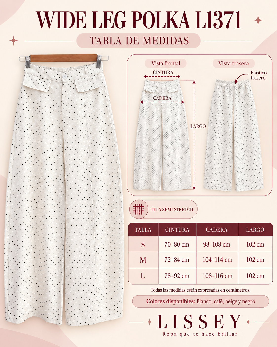 WIDE LEG POLKA L1371