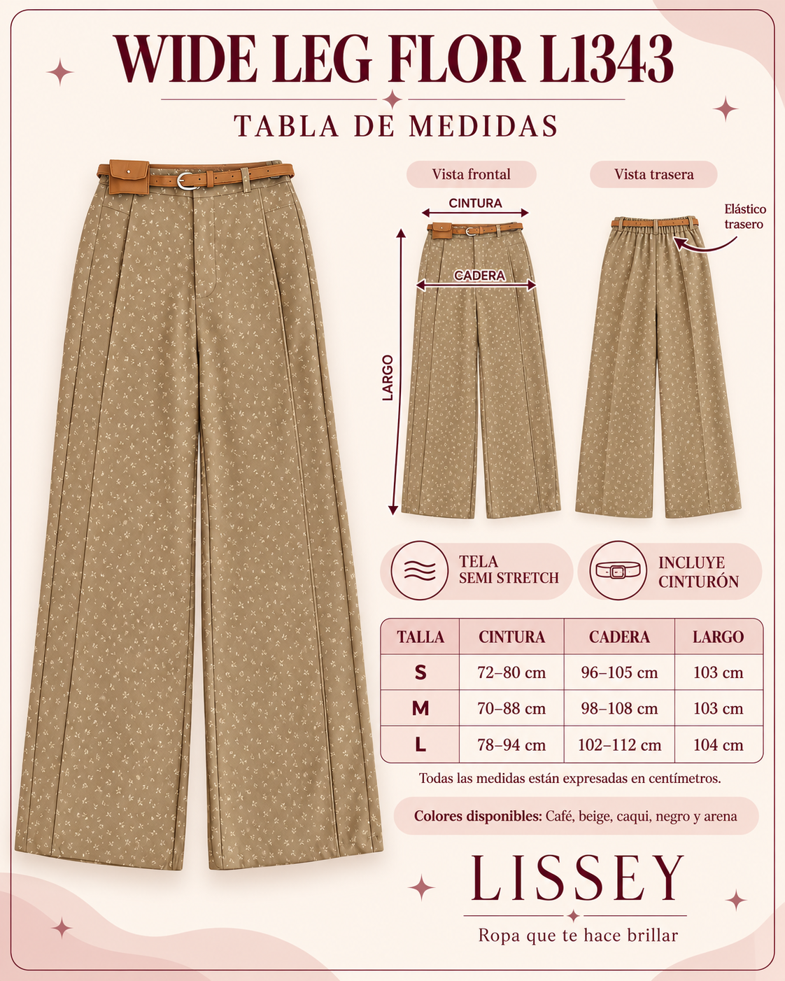 WIDE LEG FLOR L1343
