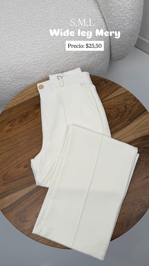 WIDE LEG MERY  BLANCO