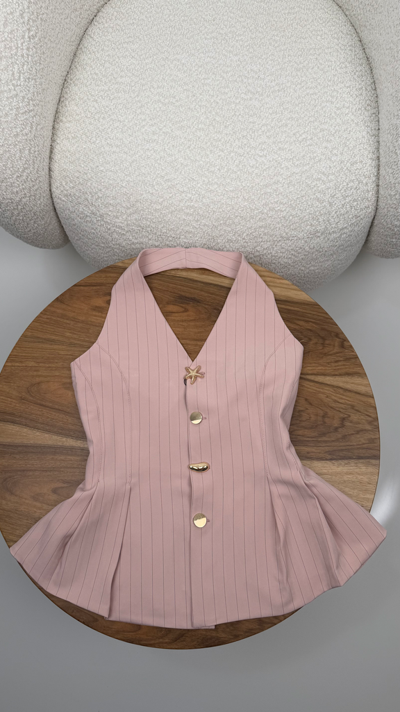 [A462.01] CHALECO MERY LINE ROSADO (S)