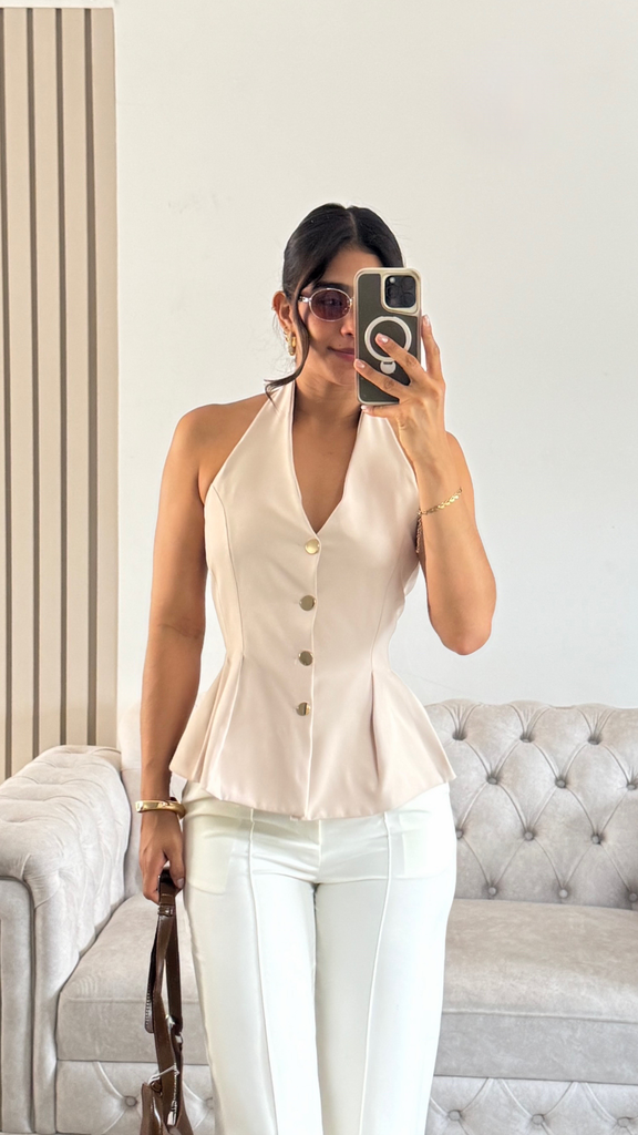 [A466.01] CHALECO MERY BEIGE (S)