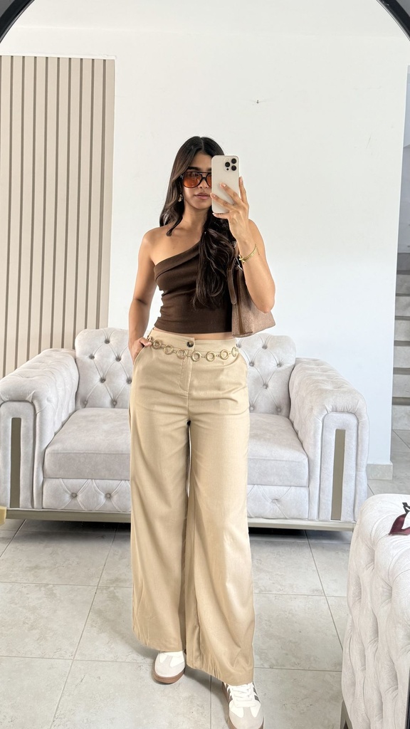 WIDE LEG DE LINO A340