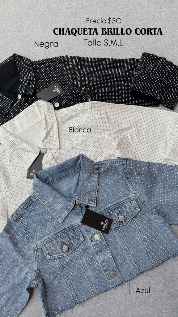 Chaqueta brillo corta 25902