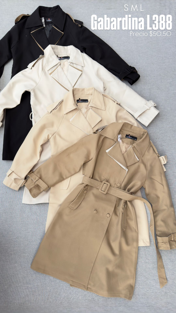 Gabardina con mangas L388