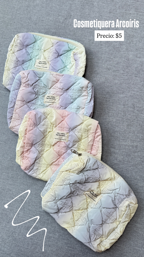 [C439.01] Cosmetiquera arcoíris 11875 (Amarillo-rosado)