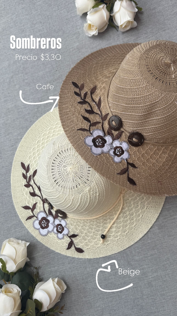 [C460.02] Sombrero bordado (Cafe)