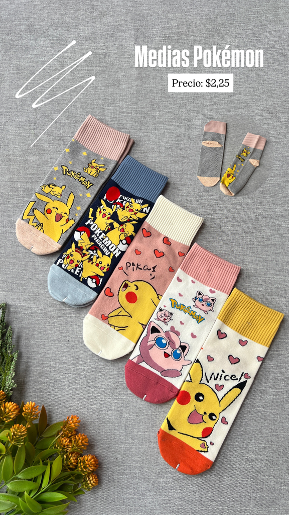 [C483.01] Medias Pokémon (Rosado)