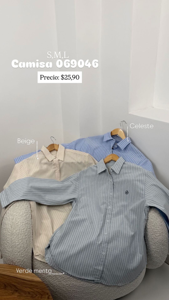 [A539.03] Camisa 069046 (S, Beige)