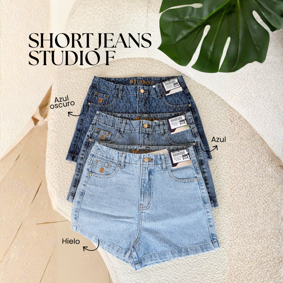 [B307.02] Short jeans Studio F (8, Azul)
