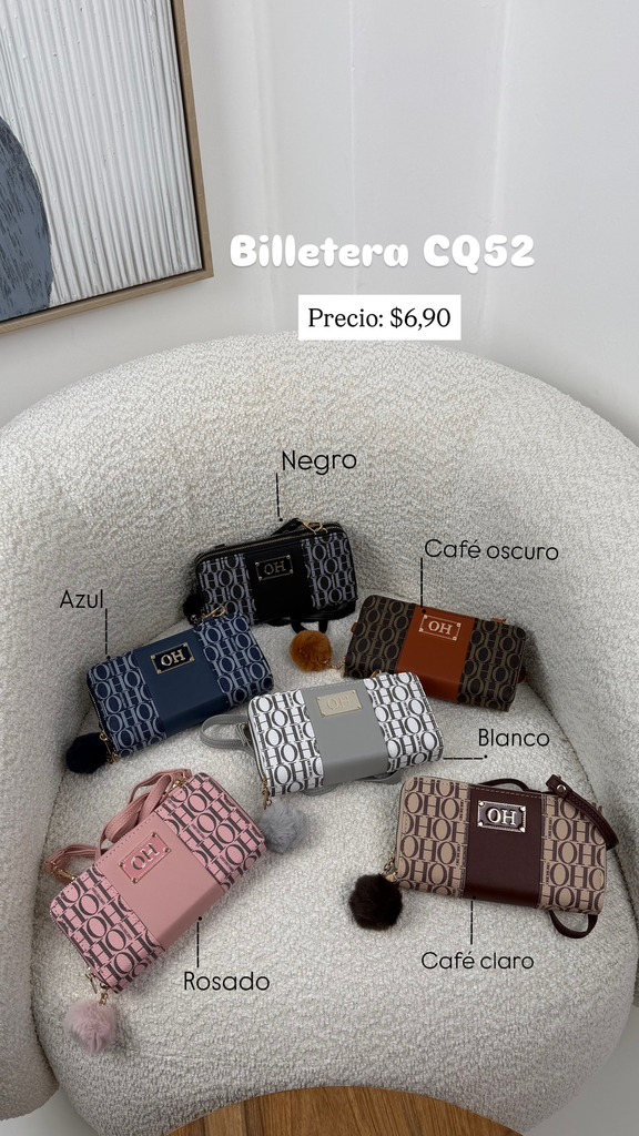 [C512.02] Billetera grande CQ52 (Rosado)