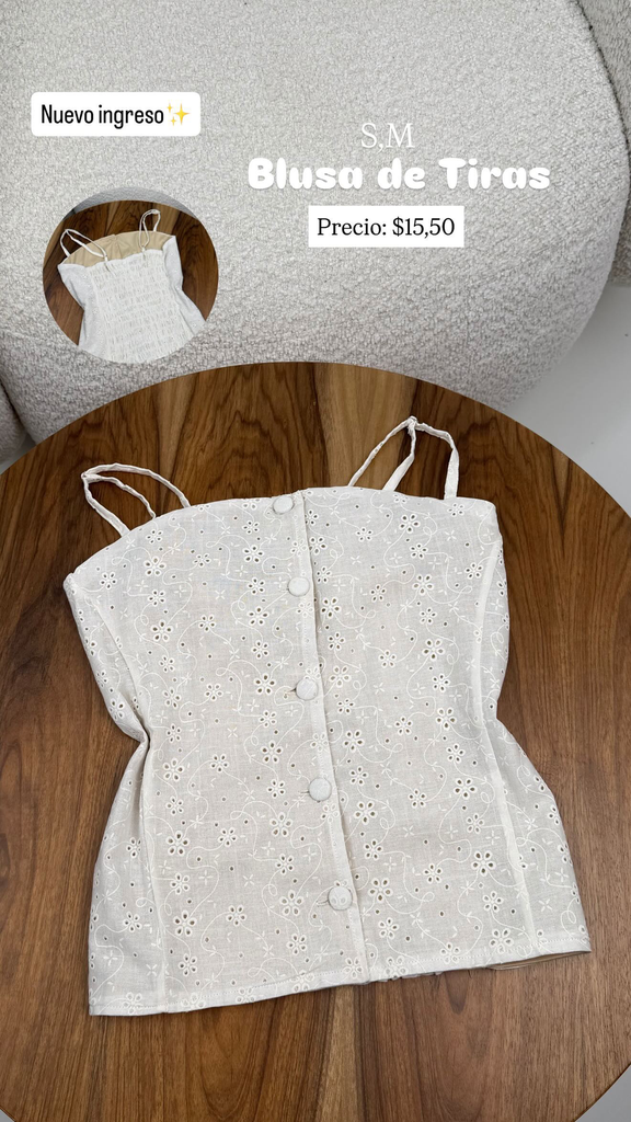 Blusa de tiras
