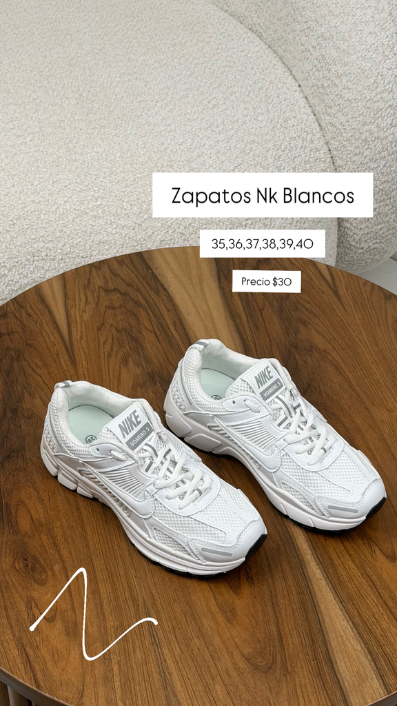 Zapatos NK Blancos (36)