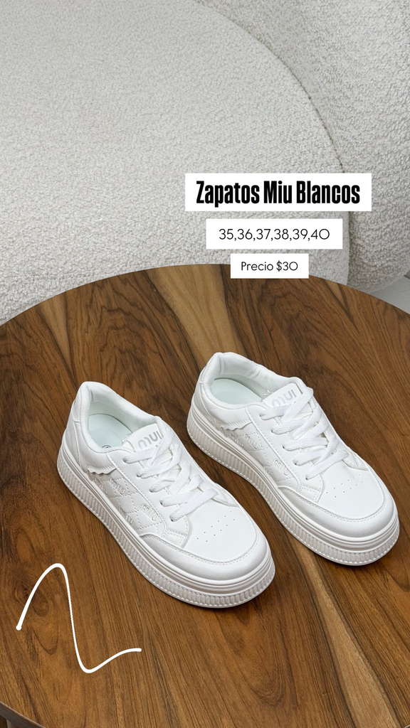 Zapatos Miu Blancos (36)