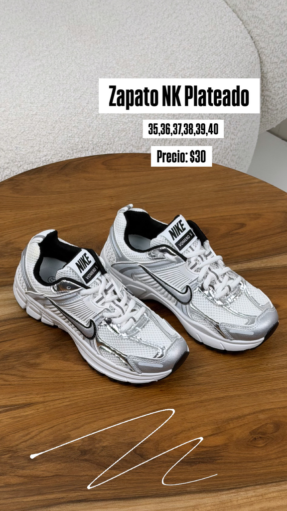 Zapatos NK Plateados (36)