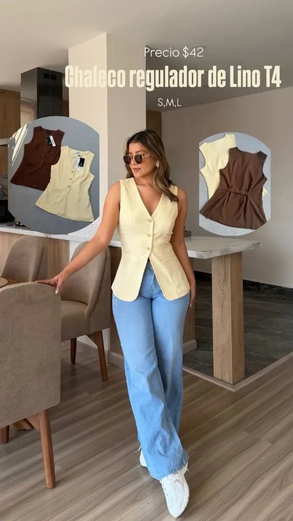 CHALECO REGULADOR DE LINO T4