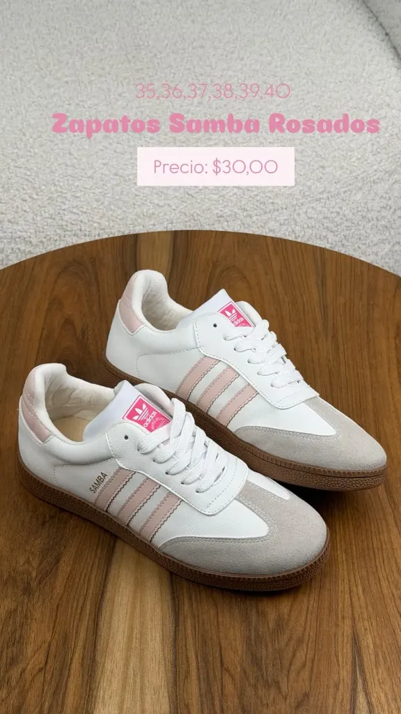 Zapato samba Rosados
