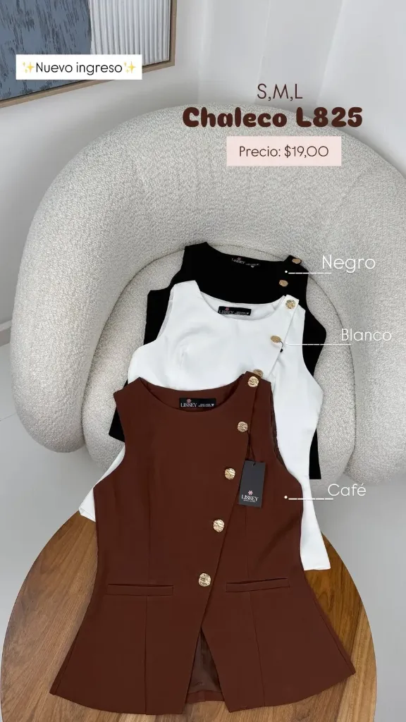 [A593.04] Chaleco L825 (Blanco, S)