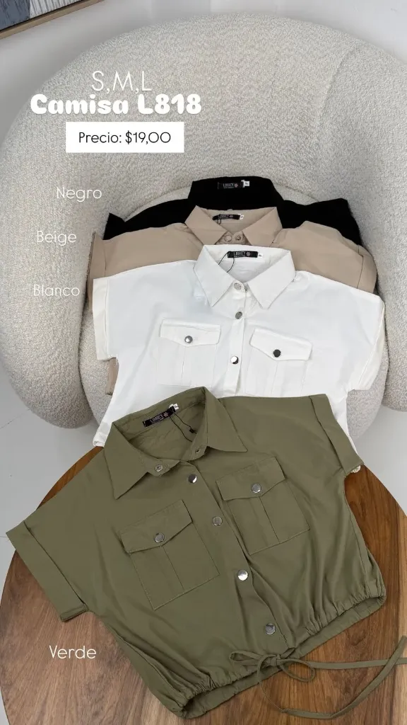 [A599.01] Camisa L818 (Blanco, S)