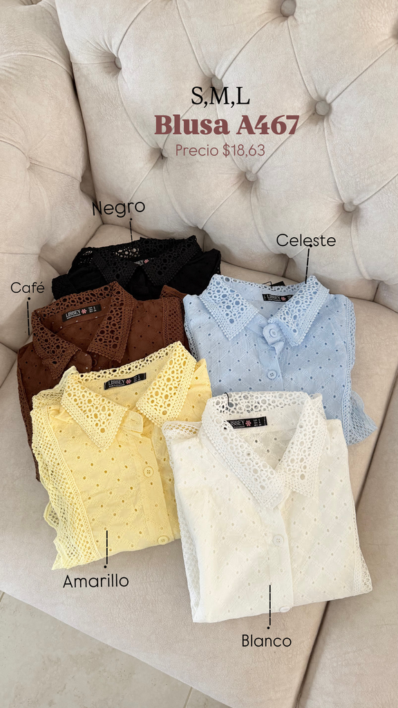 [A605.03] Blusa A467 (Blanco, S)