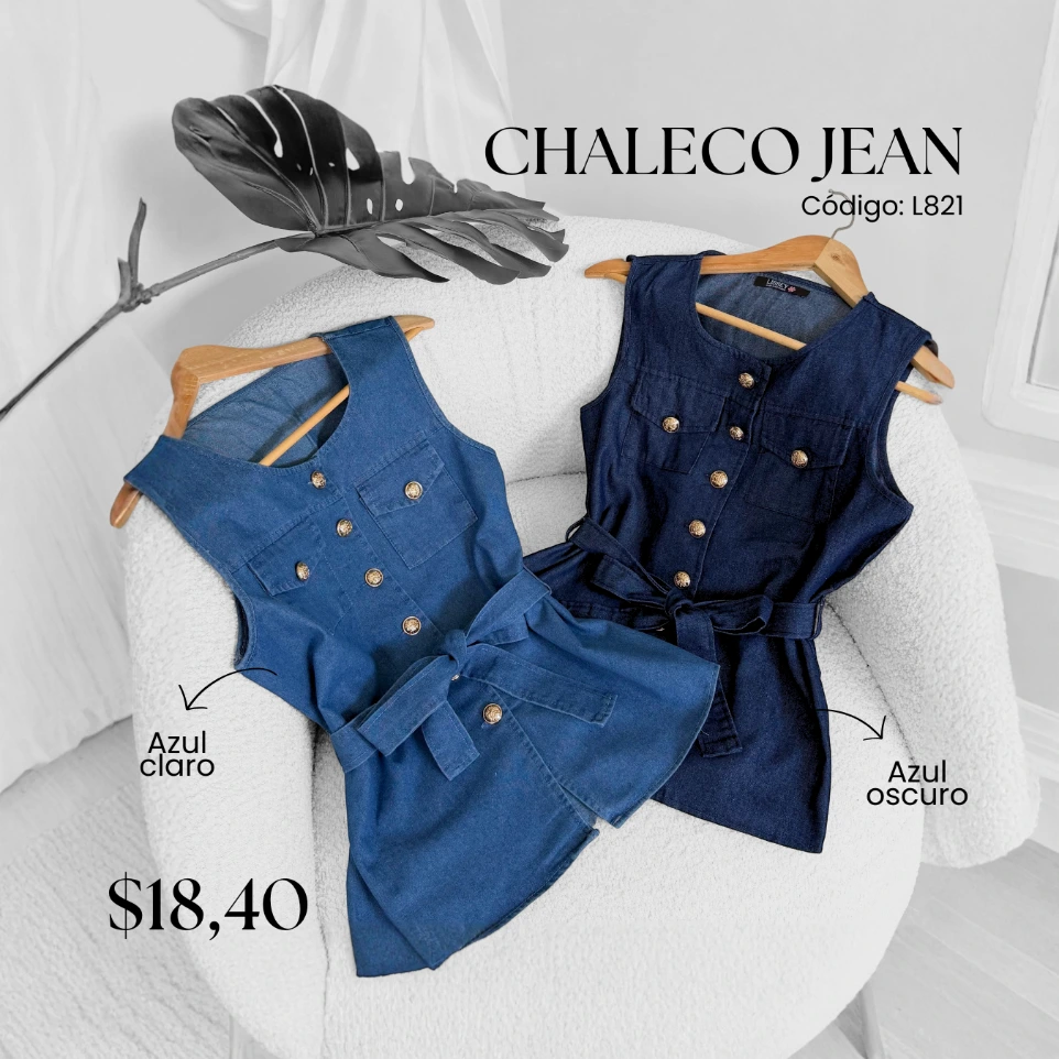 Chaleco Jean L821
