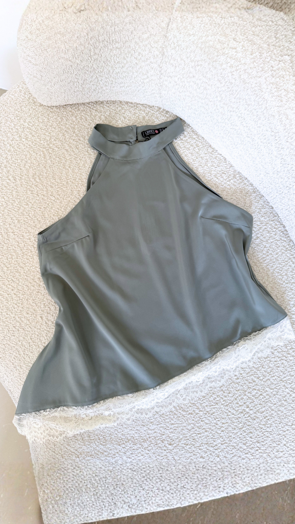 Blusa asimétrica de seda