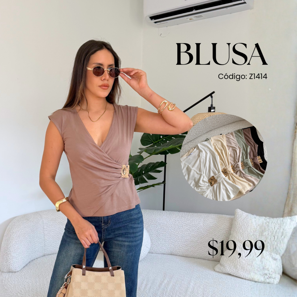 [A640.04] Blusa z1414 (Blanco, S)