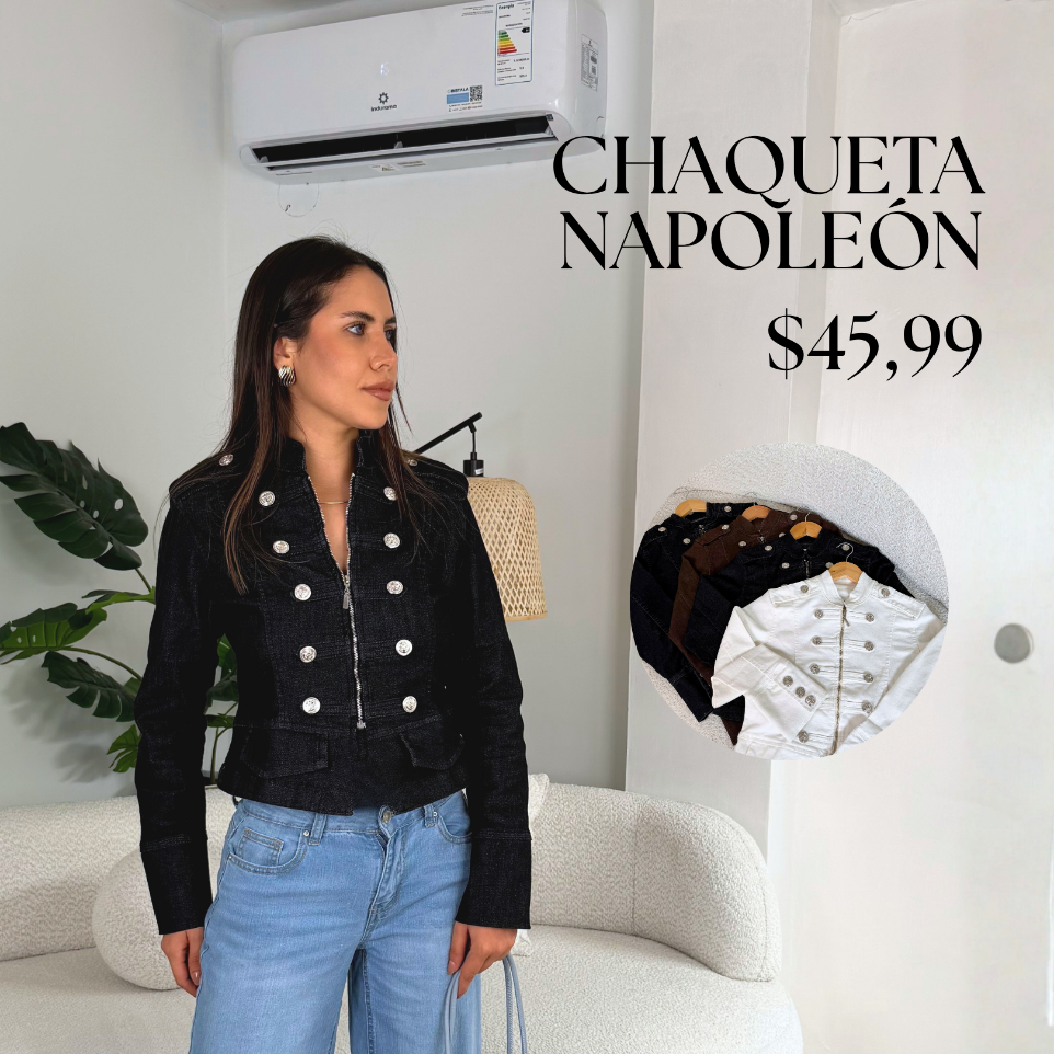 [A647.04] Chaqueta Napoleón (Blanco, S)