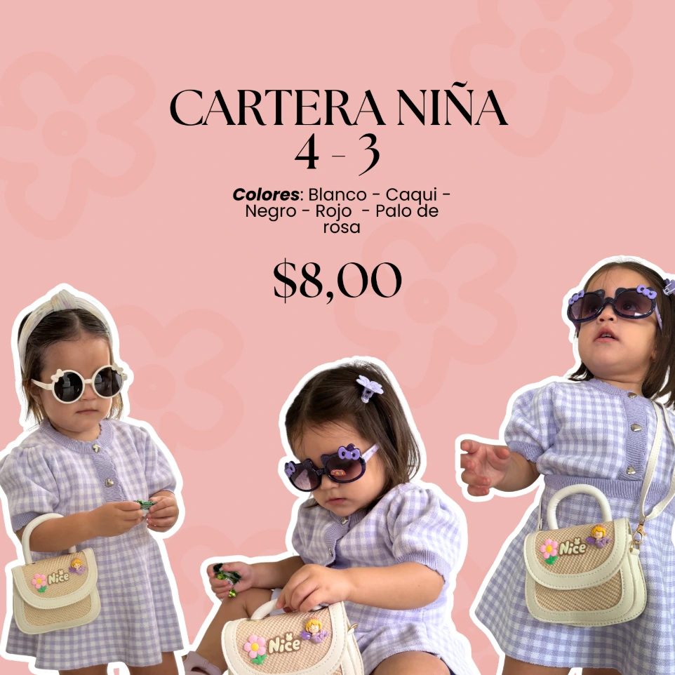 [C662.01] Cartera Niña 4-3 (Blanco)