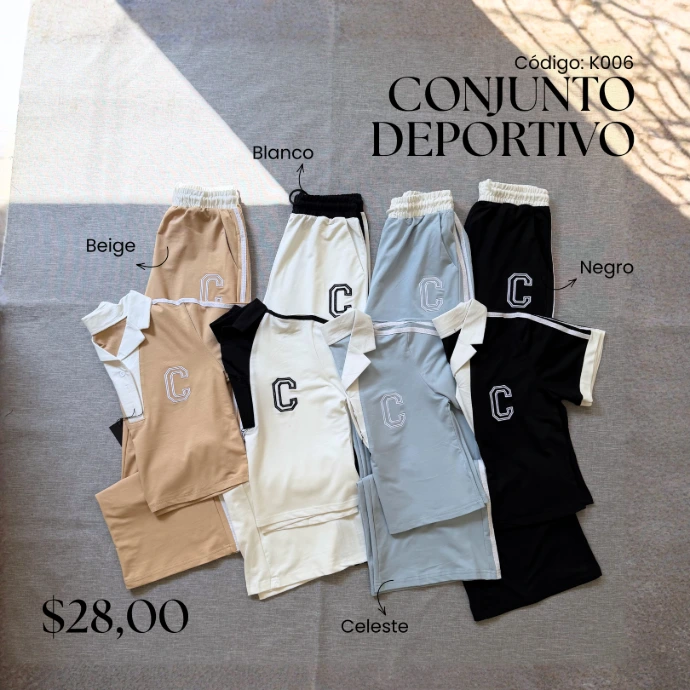 [C663.01] Conjunto deportivo k006 (Blanco, P)
