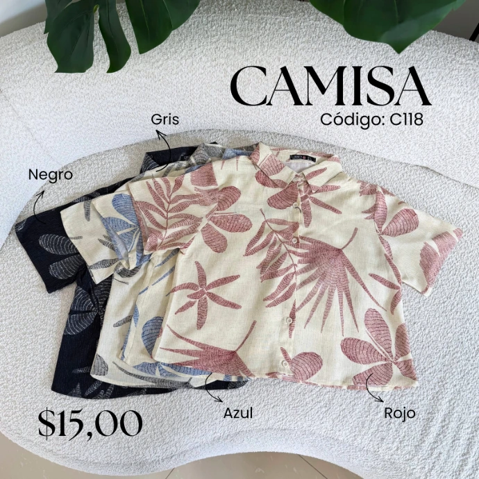 [A656.01] Camisa C118 (Azul, S)