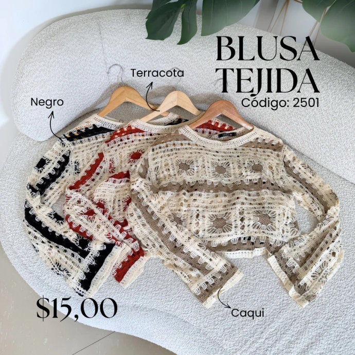 [A658.01] Blusa tejida 2501 (Caqui)
