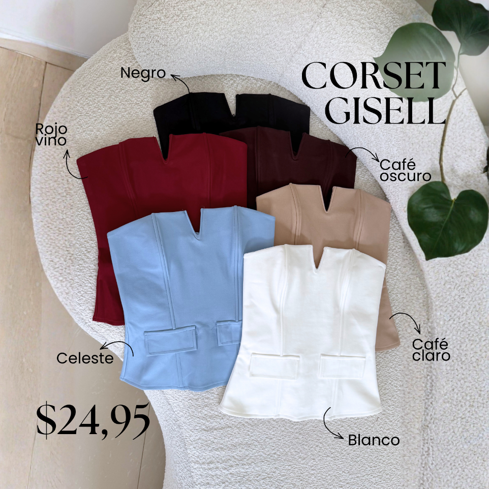 [A664.01] Corset Gisell (Blanco)