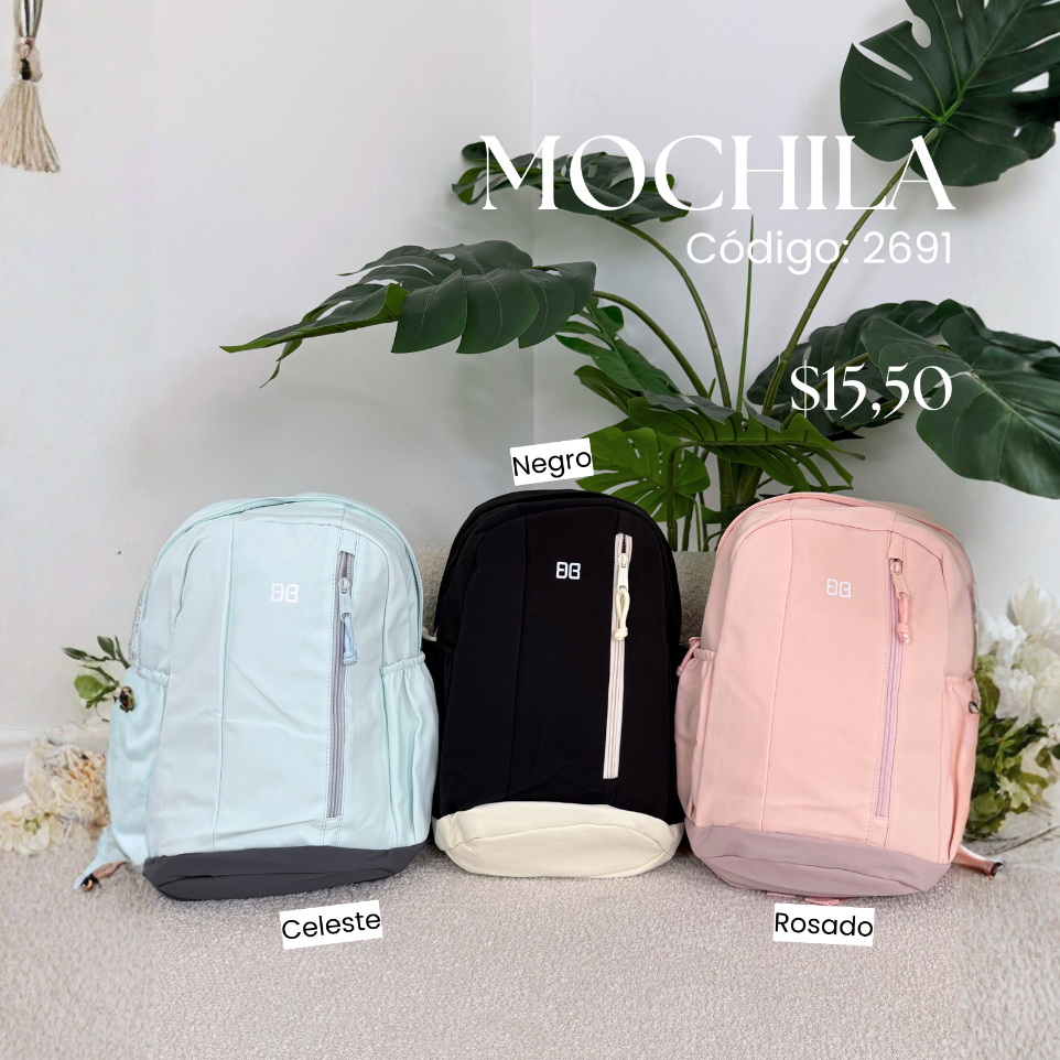 [C3561.01] Mochila pequeña 2691 (Rosado)