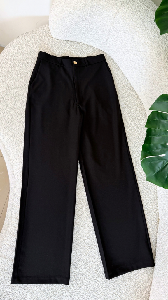 Wide leg de lino