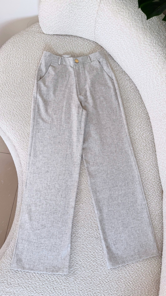 Wide leg de lino