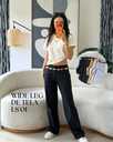 Wide leg de tela Ls01