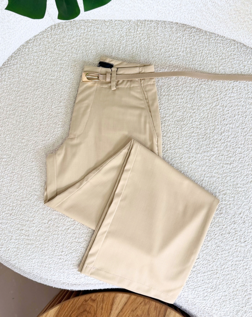 Wide leg de tela Ls01