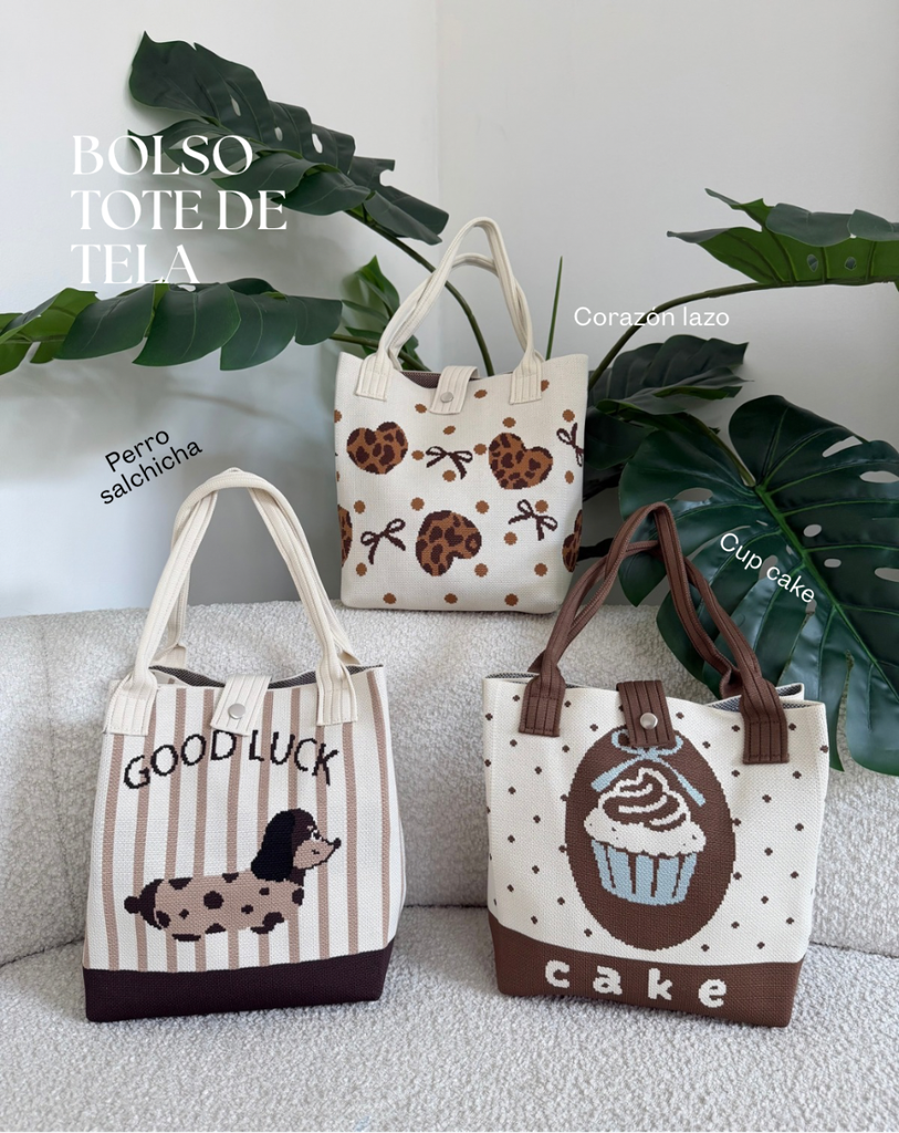 Bolso tote de tela