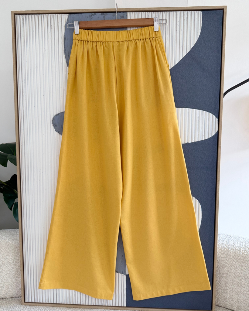 WIDE LEG DE LINO A340