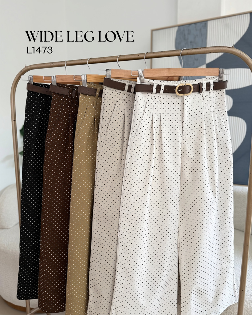 [B983.01] Wide leg love L1473 (Cafe, S)