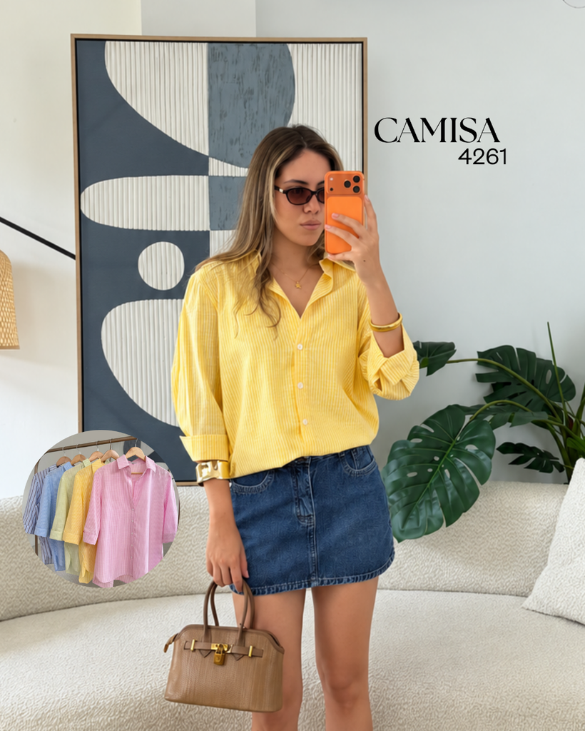 [A698.01] Camisa 4261 (S, Rosado)
