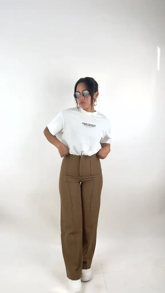 WIDE LEG TELA LINEA 