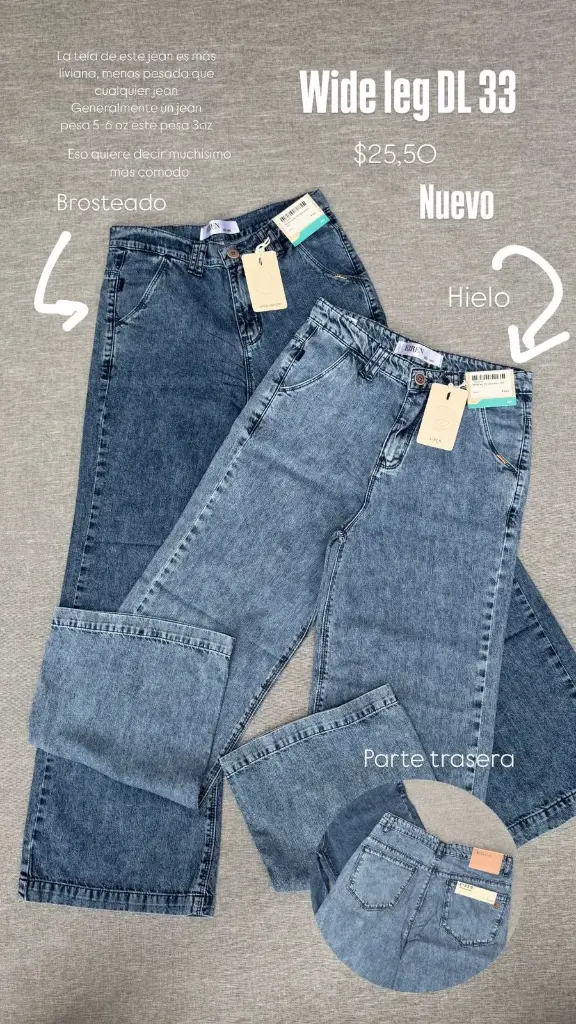 Wide leg DL 33 Tela liviana